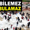 Kamyonlarla getirilen karla kışın keyfini yaşadılar Kamyonlarla getirilen karla kışın keyfini yaşadılar