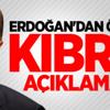 Erdoğan'dan önemli Kıbrıs açıklaması Erdoğan'dan önemli Kıbrıs açıklaması