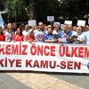 Kayseri de Kamu-Sen üyeleri yeni zam teklifini protesto ... Kayseri de Kamu-Sen üyeleri yeni zam teklifini protesto ...