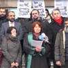 Asansör faciasındaki tahliye kararları protesto edildi Asansör faciasındaki tahliye kararları protesto edildi