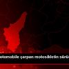 Adana da otomobile çarpan motosikletin sürücüsü yaralandı Adana da otomobile çarpan motosikletin sürücüsü yaralandı