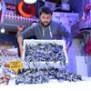 Samsun da hamsi 10 TL ye düştü, tezgahlar şenlendi Samsun da hamsi 10 TL ye düştü, tezgahlar şenlendi