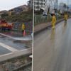Kuşadası'nda sağanak ile mücadele Kuşadası'nda sağanak ile mücadele