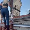Aleyna Tilki şarkısına klip çekmek için Kız Kulesi'nin çatısına çıktı! Aleyna Tilki şarkısına klip çekmek için Kız Kulesi'nin çatısına çıktı!