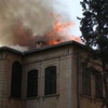 Kilis'te tarihi konakta korkutan yangın Kilis'te tarihi konakta korkutan yangın