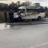 Ortakları ile sorun yaşayan şahıs, minibüsü cayır cayır yaktı