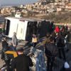 Uludağ yolunda otobüs devrildi: Yaralılar var