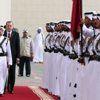 Cumhurbaşkanı Erdoğan Katar'da resmi törenle karşılandı