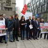 Almanya'da yaşayan Türkler tarafından protesto edildi.