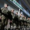 Kiev'deki Sberbank ofisi önünde eylem Kiev'deki Sberbank ofisi önünde eylem