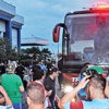 Trabzon'a olaylı karşılama