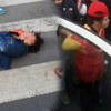 Çin'de trafik polisi dehşeti!