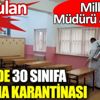 ﻿Şehirde 30 sınıfa korona karantinası. Korkulan oldu