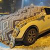 Doğu'da hava buz gibi; araçlara battaniye ve naylonlu önlem Doğu'da hava buz gibi; araçlara battaniye ve naylonlu önlem