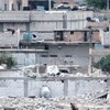 Kobani'nin doğusu harabeye döndü Kobani'nin doğusu harabeye döndü