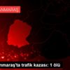 Kahramanmaraş ta trafik kazası: 1 ölü