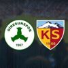 CANLI | Giresunspor - Kayserispor maçı canlı anlatım izle