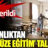 ﻿MEB'den 81 ile yüz yüze eğitim talimatı