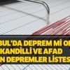 İstanbul'da deprem mi oldu, olacak mı? Uzmanlardan son dakika deprem açıklaması! Kandilii ve AFAD son depremler listesi İstanbul'da deprem mi oldu, olacak mı? Uzmanlardan son dakika deprem açıklaması! Kandilii ve AFAD son depremler listesi