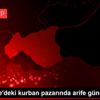 Osmaniye deki kurban pazarında arife günü hareketliliği