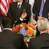Putin ve Obama kadeh kaldırdı Putin ve Obama kadeh kaldırdı