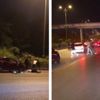 Kaza sonrası tekme tokat kavga kamerada