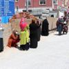 PTT önünde sosyal mesafe kuyruğu PTT önünde sosyal mesafe kuyruğu