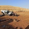 Hurdaya dönen araçtan sağ kurtuldu Hurdaya dönen araçtan sağ kurtuldu