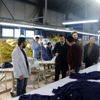Kaymakam Köleoğolu, tekstil fabrikasını ziyaret etti