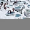 Pamukkale ve Laodikya girişleri kapatıldı Pamukkale ve Laodikya girişleri kapatıldı
