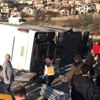 Uludağ'da otobüs devrildi! Çok sayıda yaralı var