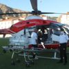 Ambulans helikopter bir haftalık bebek için havalandı Ambulans helikopter bir haftalık bebek için havalandı