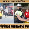 İstanbul'da akılalmaz olay! Ceza yiyince maskeyi yere atıp taksiye bindi...