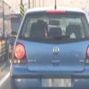 Kadın sürücünün "trafikte makyaj" kazası Kadın sürücünün "trafikte makyaj" kazası