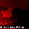 Kocaeli nde şiddetli rüzgar etkili oldu