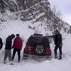 Yaylada cipleri kara saplanan off-road ekibi kurtarıldı