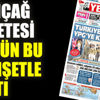 ﻿Yeniçağ Gazetesi bugün bu manşetle çıktı