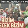 Trabzonspor Ligi 2. tamamladı! Kupayı havaya kaldırdı