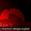 Güreşçiler hünerlerini raftingde sergiledi Güreşçiler hünerlerini raftingde sergiledi