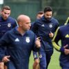 Akhisarspor hazırlıklarını sürdüren Fenerbahçe taktik çalıştı