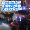 Seçim sonrası Fransa sokakları yine karıştı