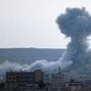 Kobani'de IŞİD hedeflerine hava bombardımanı Kobani'de IŞİD hedeflerine hava bombardımanı