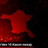 Vali Şahin den 10 Kasım mesajı