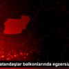 Uşak ta vatandaşlar balkonlarında egzersiz yaptı Uşak ta vatandaşlar balkonlarında egzersiz yaptı