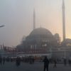 Taksim'den eşsiz sis manzarası