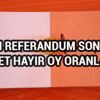 Çorum referandum sonuçları Çorum seçim evet hayır oy oranları
