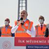 1915 Çanakkale Köprüsü'nün 318 metrelik çelik kuleleri tamamlandı