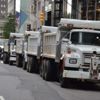 New York'ta kum kamyonlu koruma