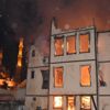 Edirne'nin tarihi müftülük binasında yangın Edirne'nin tarihi müftülük binasında yangın