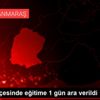 Nurhak ilçesinde eğitime 1 gün ara verildi Nurhak ilçesinde eğitime 1 gün ara verildi